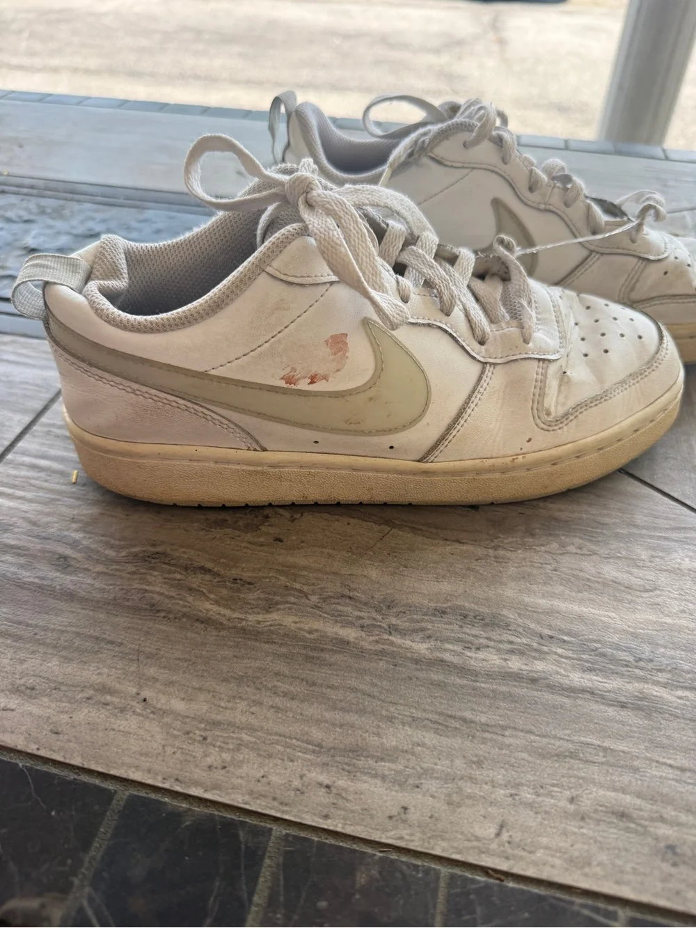Nike Court Borough Low White Sneakers Women’s Size 7